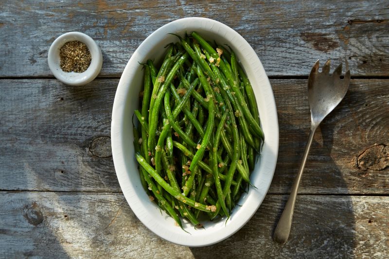 Fagiolini verdi cotti secondo una ricetta semplice e saporita
